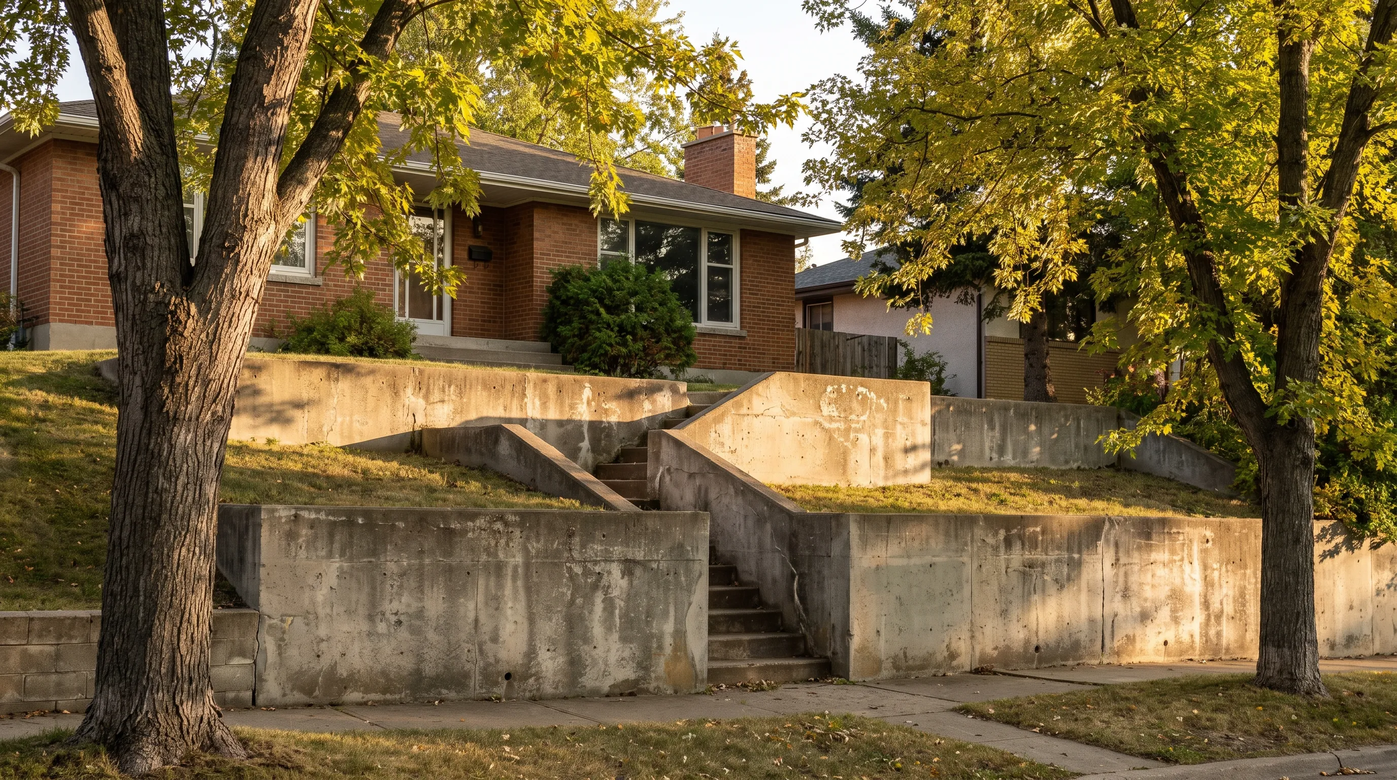 Recent concrete repair work in Alta Vista, Ottawa