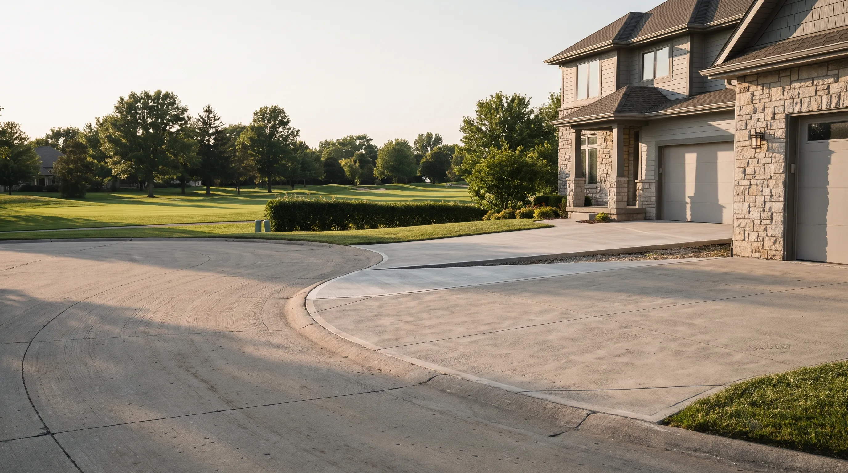 Recent concrete repair work in Barrhaven, Ottawa