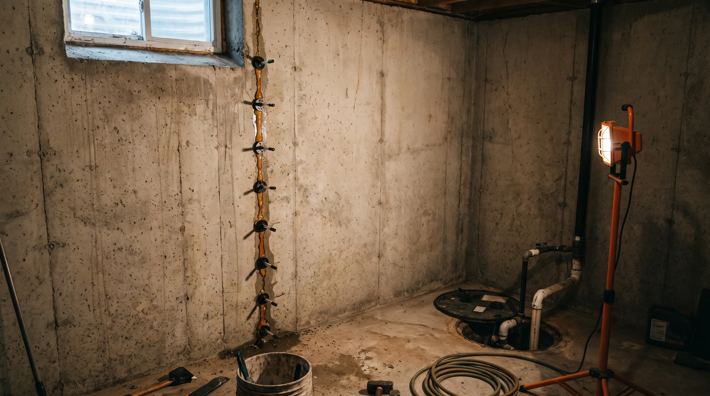 Foundation crack repair & waterproofing, Ottawa